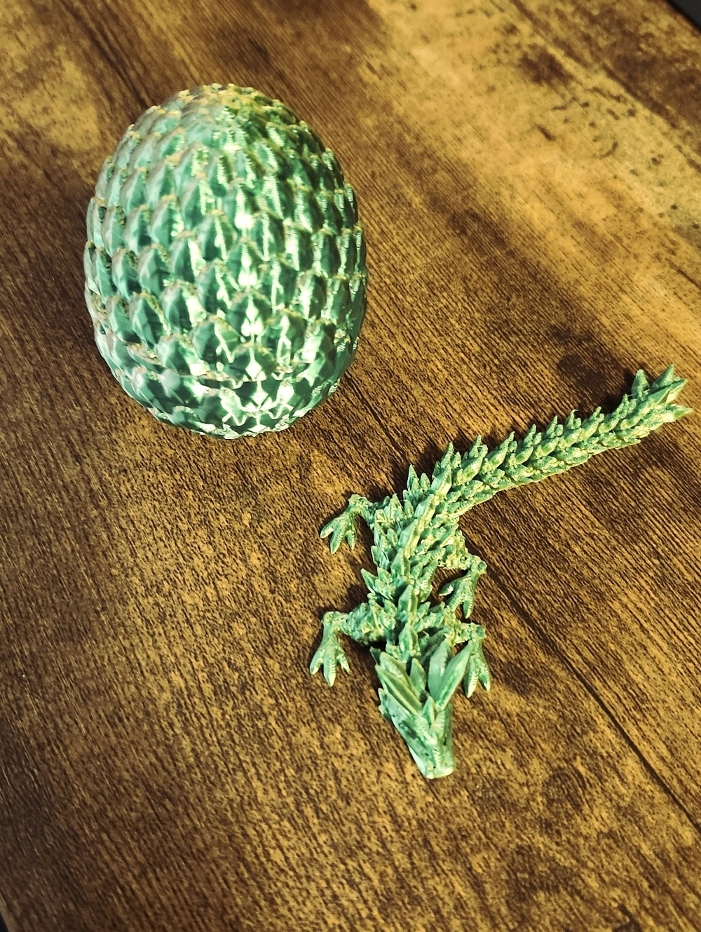 NEW 3D Printed Dragon & Egg Set Fidget Toy  Decor